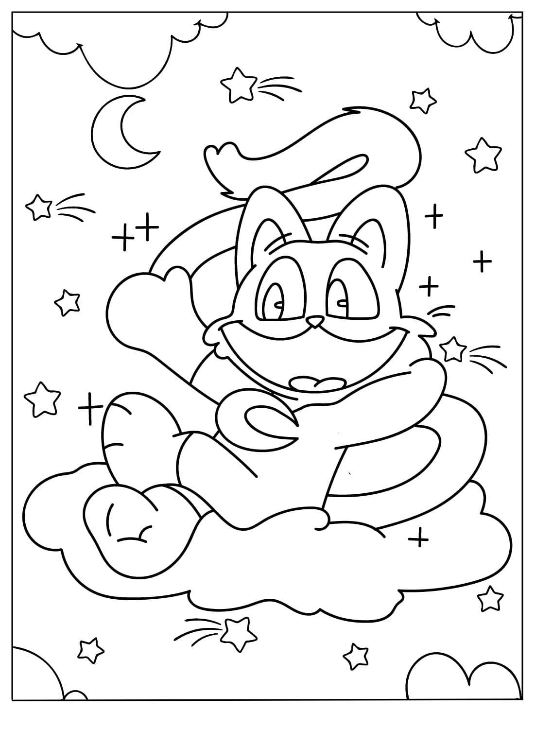 Catnap coloring pages