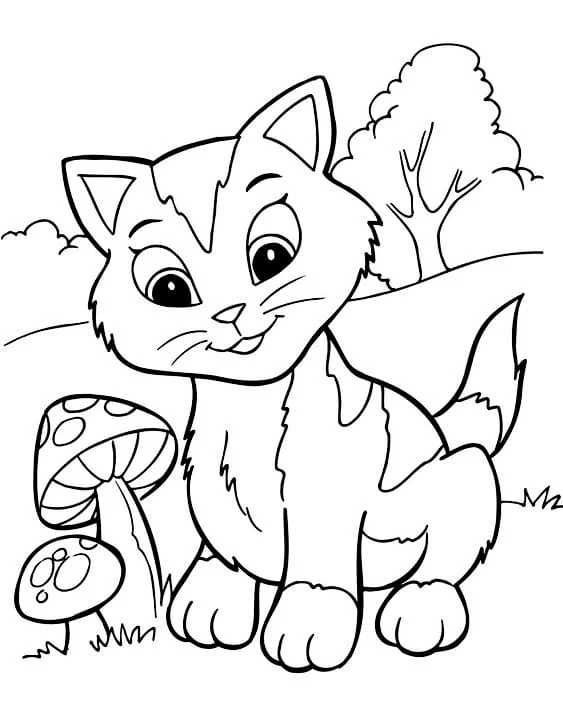 Cats for Kids coloring page (2)