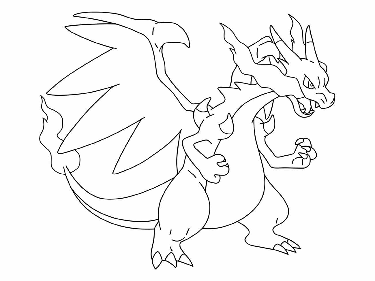 Charizard coloring page (1)