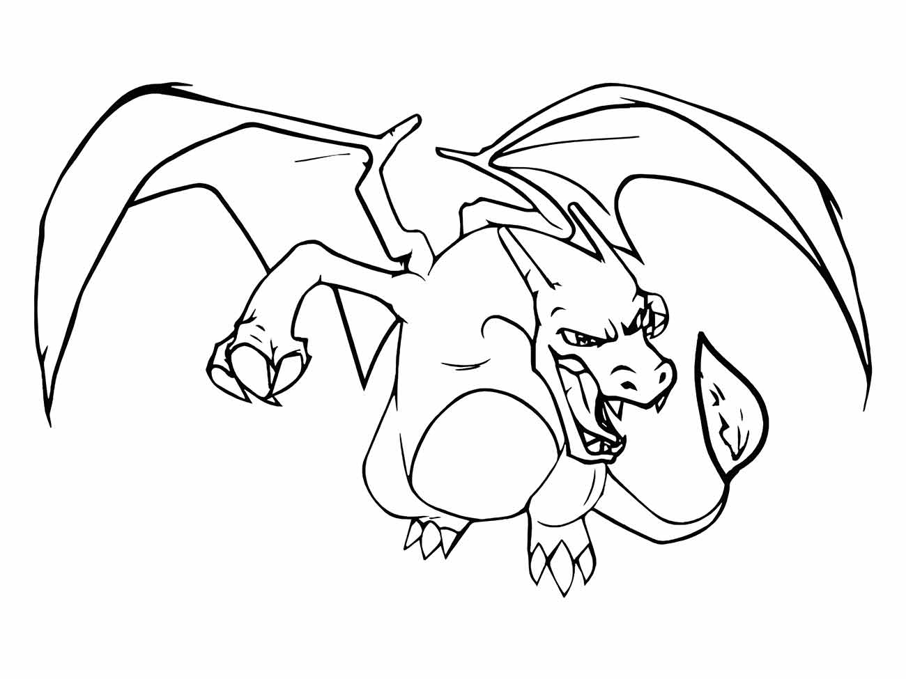 Charizard coloring page (10)