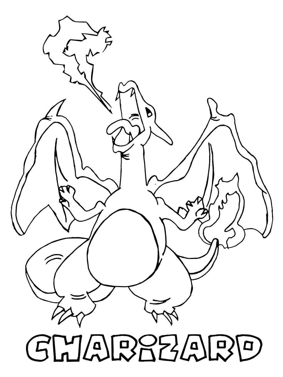 Charizard coloring page (16)