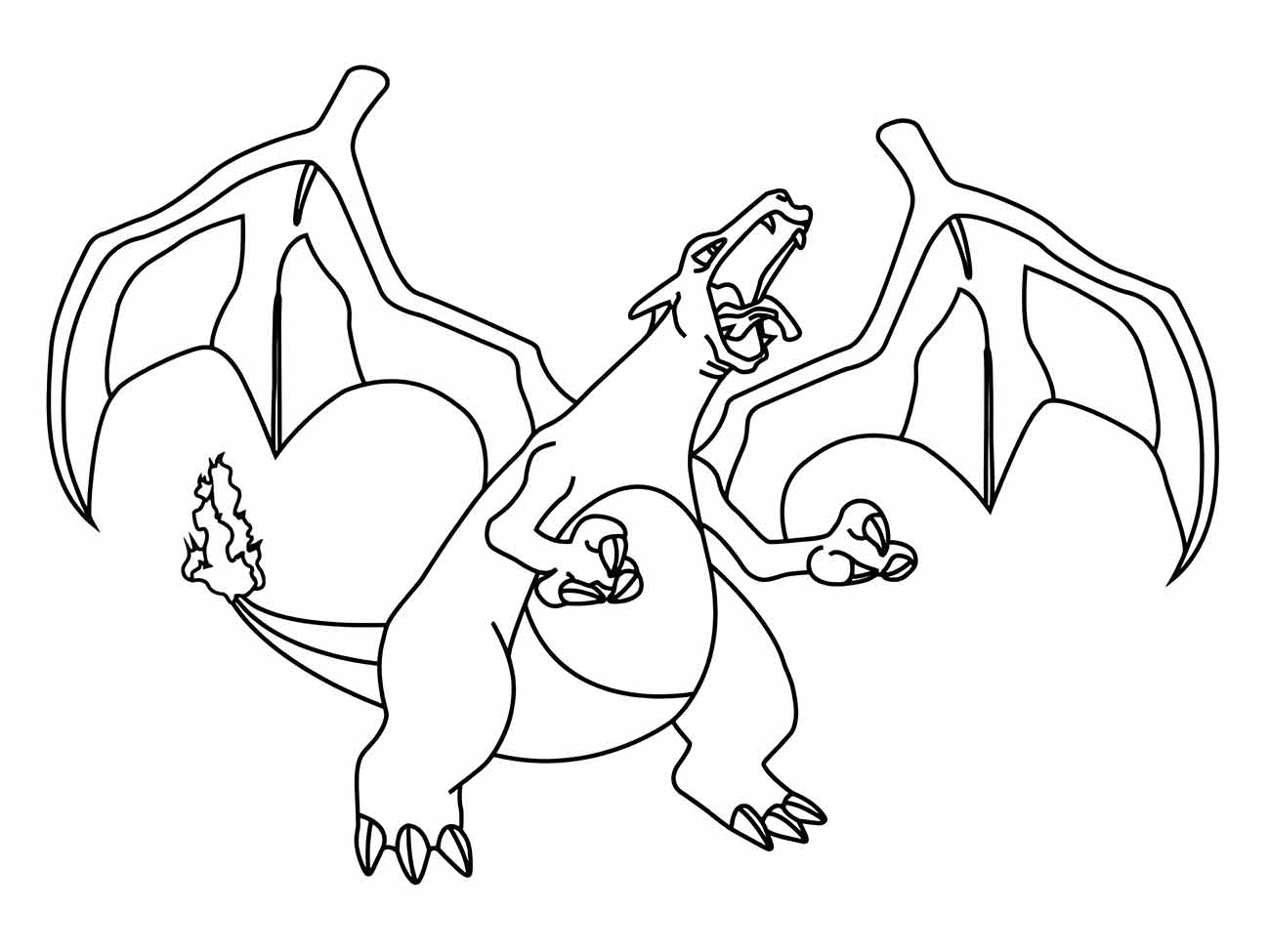 Charizard coloring page (2)