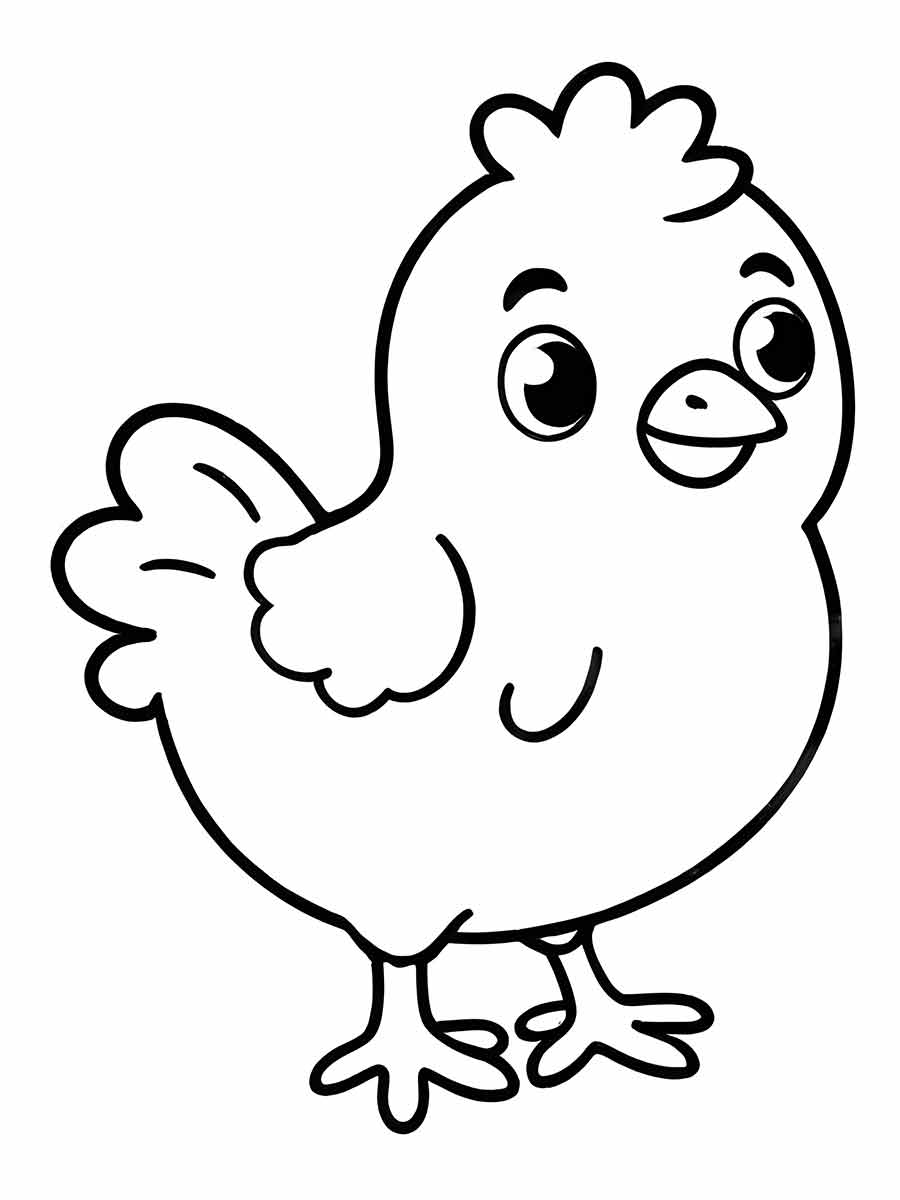 Chicken coloring page (26)