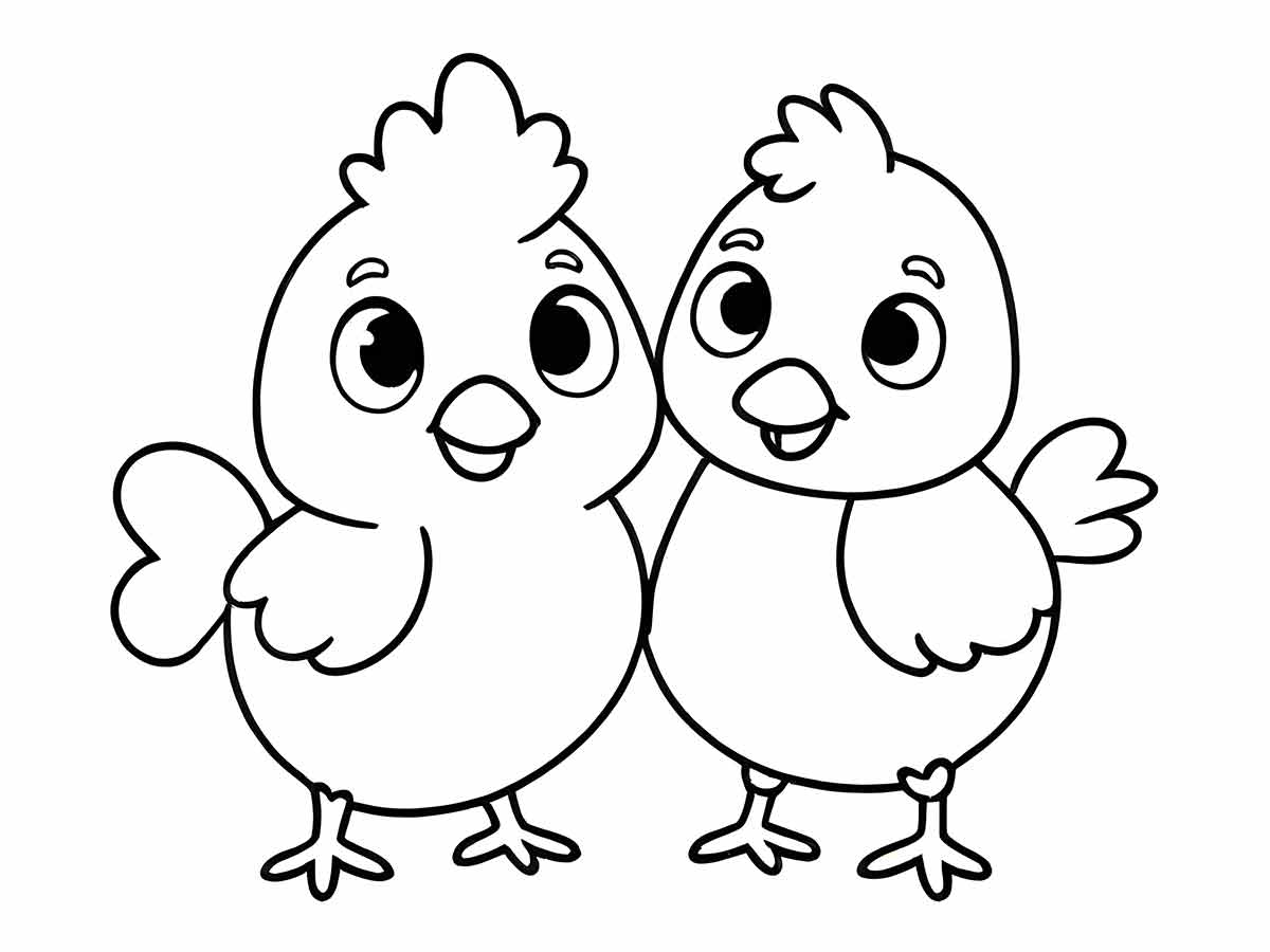 Chicken coloring page (27)