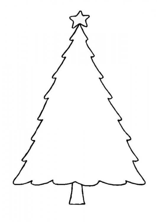 Christmas tree coloring page (10)