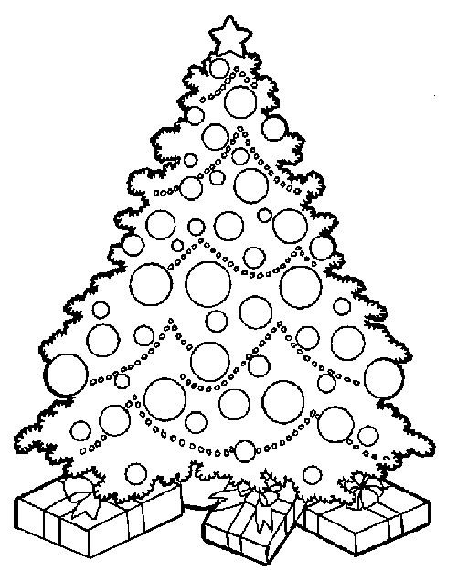 Christmas tree coloring page (11)