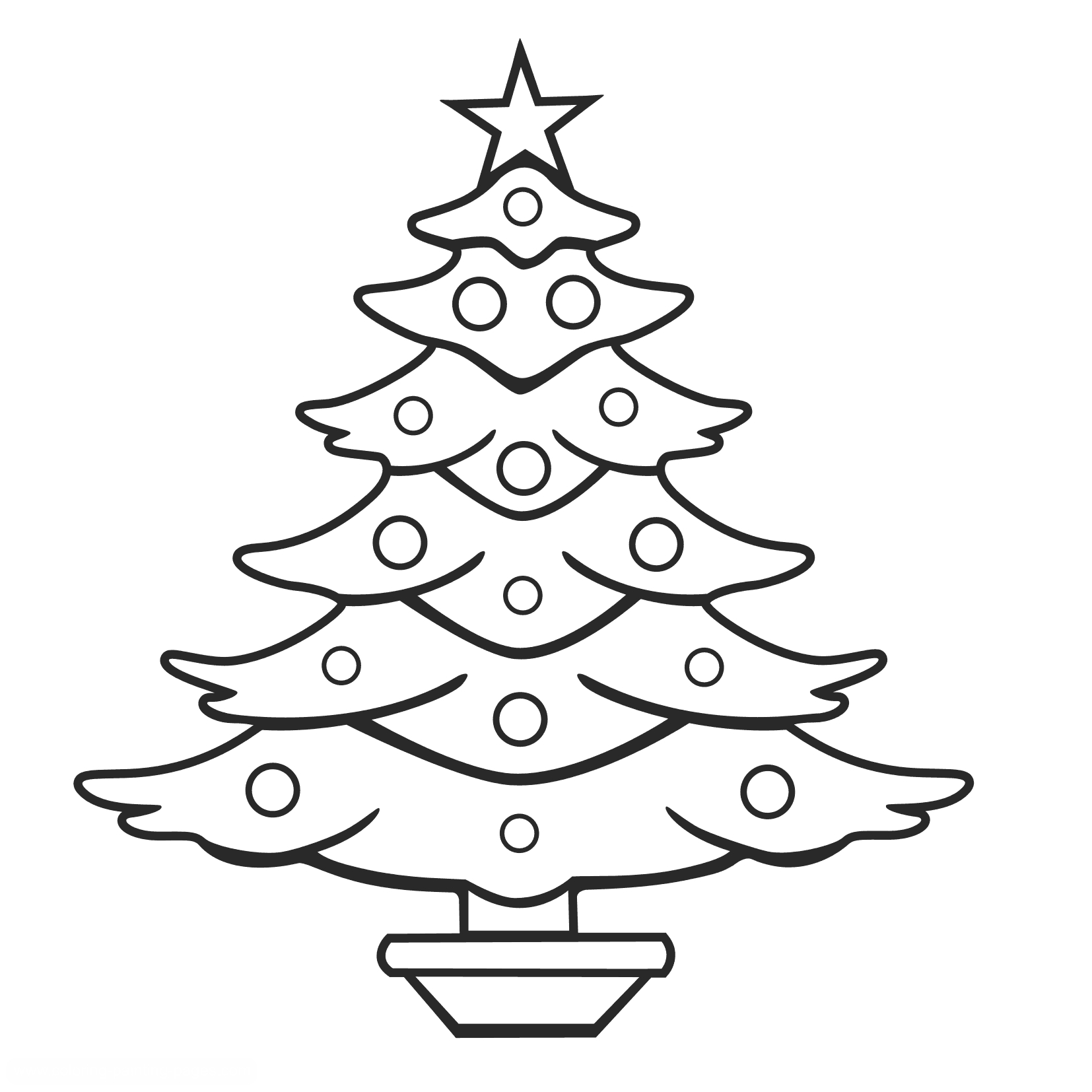 Christmas tree coloring page (12)