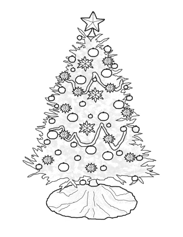 Christmas tree coloring page (13)