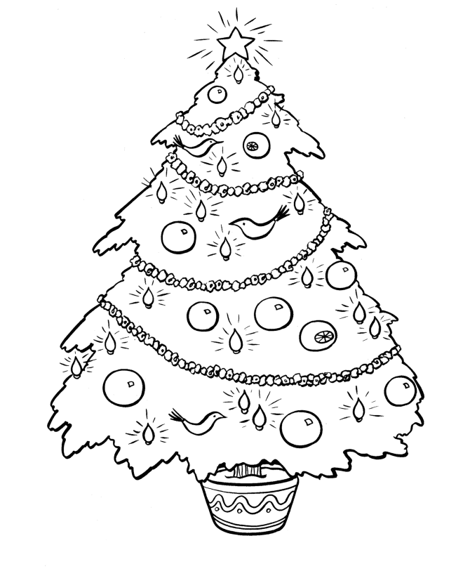 Christmas tree coloring page (14)