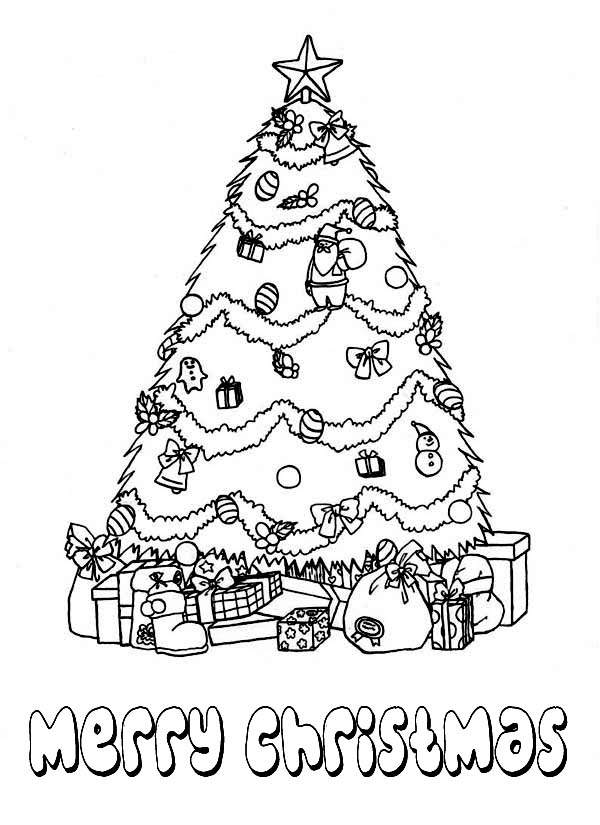 Christmas tree coloring page (14)