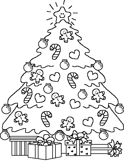 Christmas tree coloring page (20)