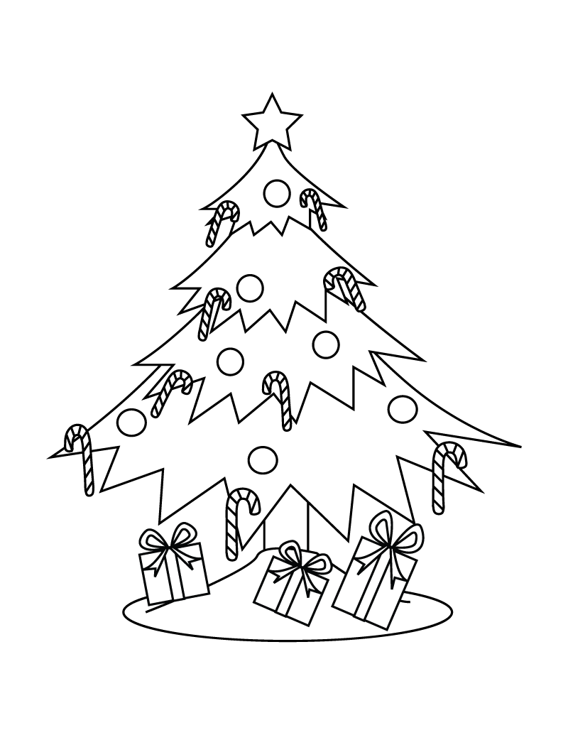 Christmas tree coloring page (23)