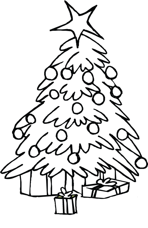 Christmas tree coloring page (27)