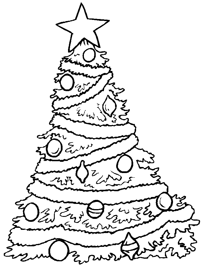 Christmas tree coloring page (5)