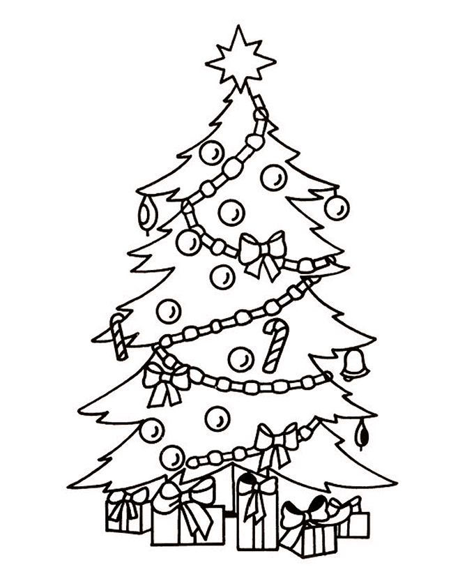 Christmas tree coloring page (6)