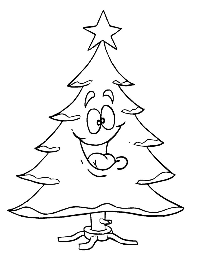 Christmas tree coloring page (6)