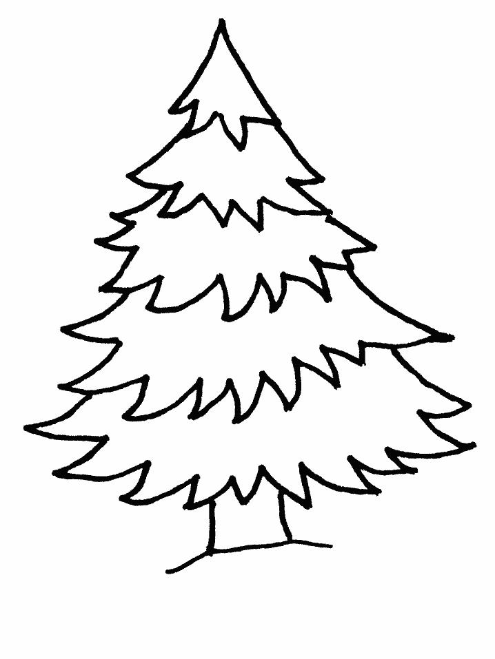 Christmas tree coloring page (7)