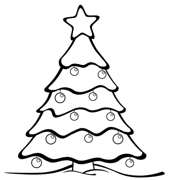 Christmas tree coloring page (7)