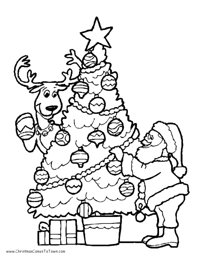 Christmas tree coloring page (8)