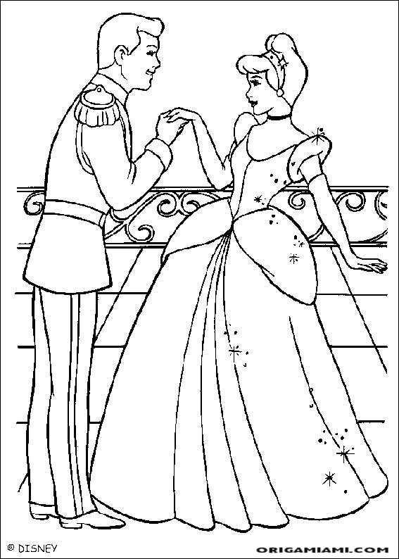 Cinderella coloring page (1)