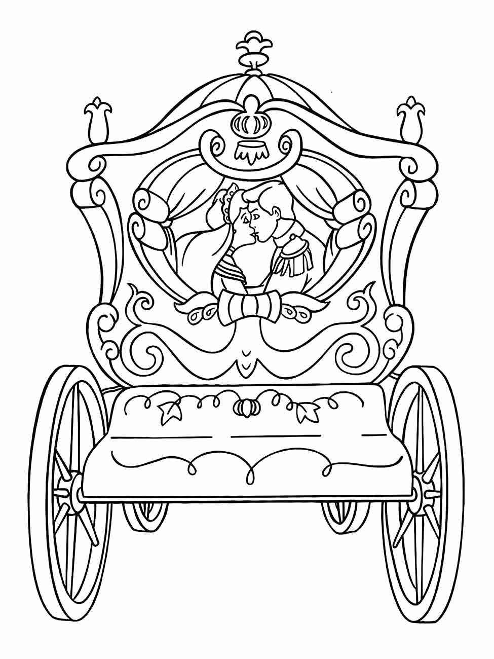 Cinderella coloring page (1)