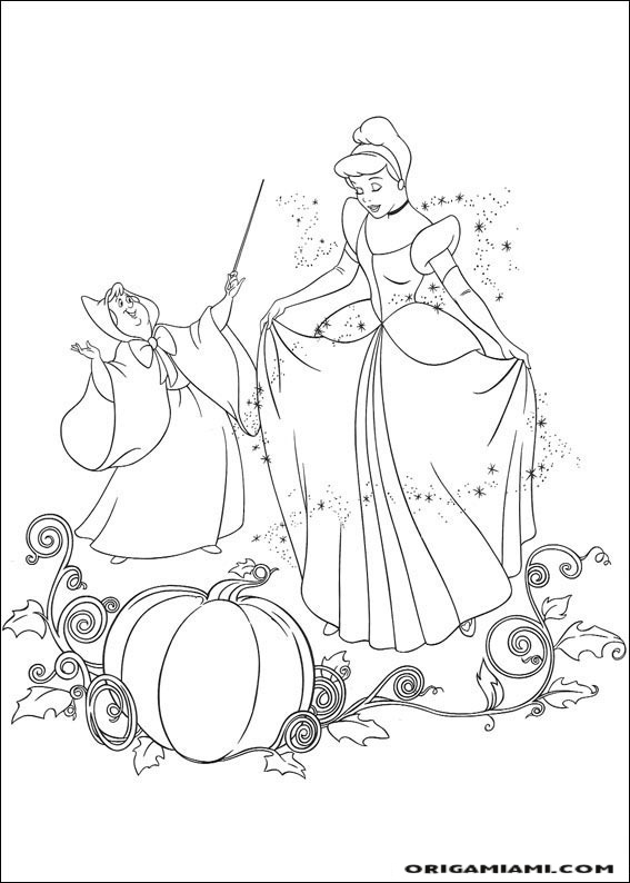 Cinderella coloring page (10)