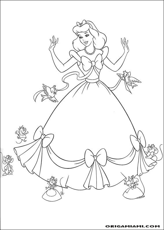 Cinderella coloring page (11)