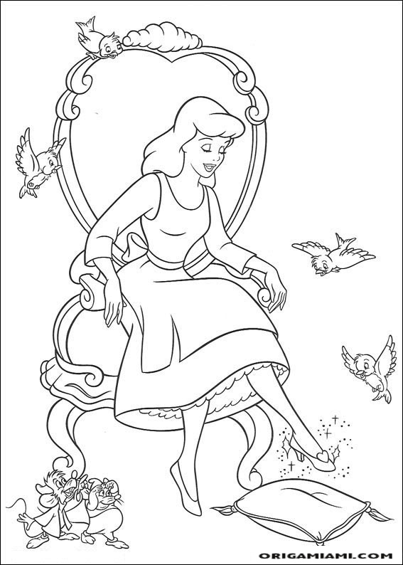 Cinderella coloring page (18)