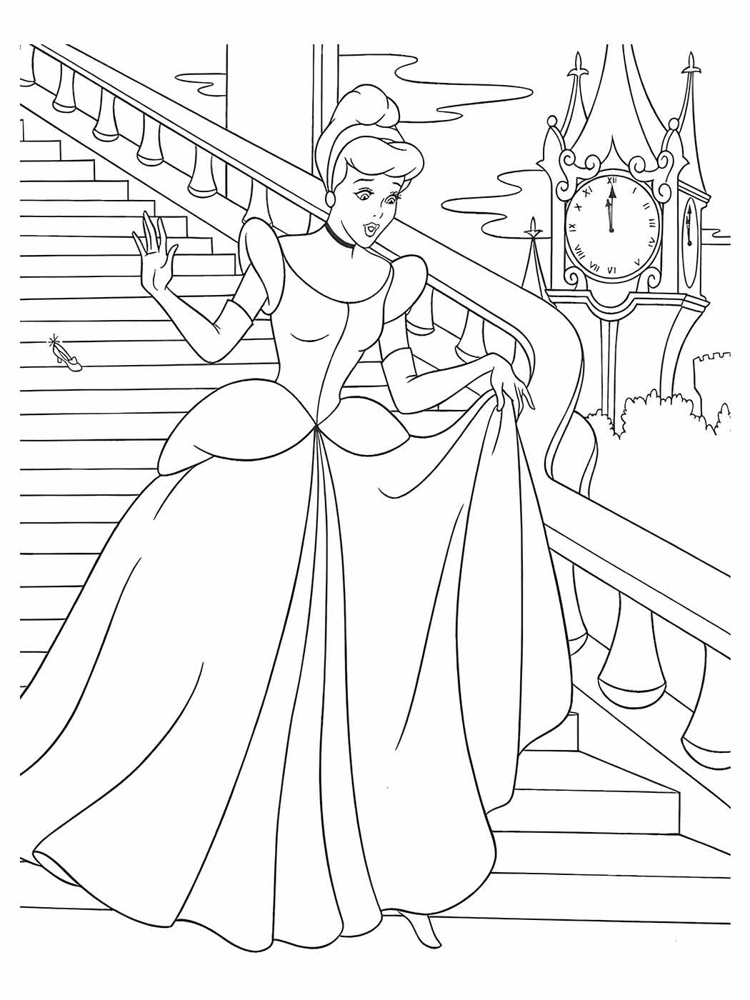 Cinderella coloring page (20)