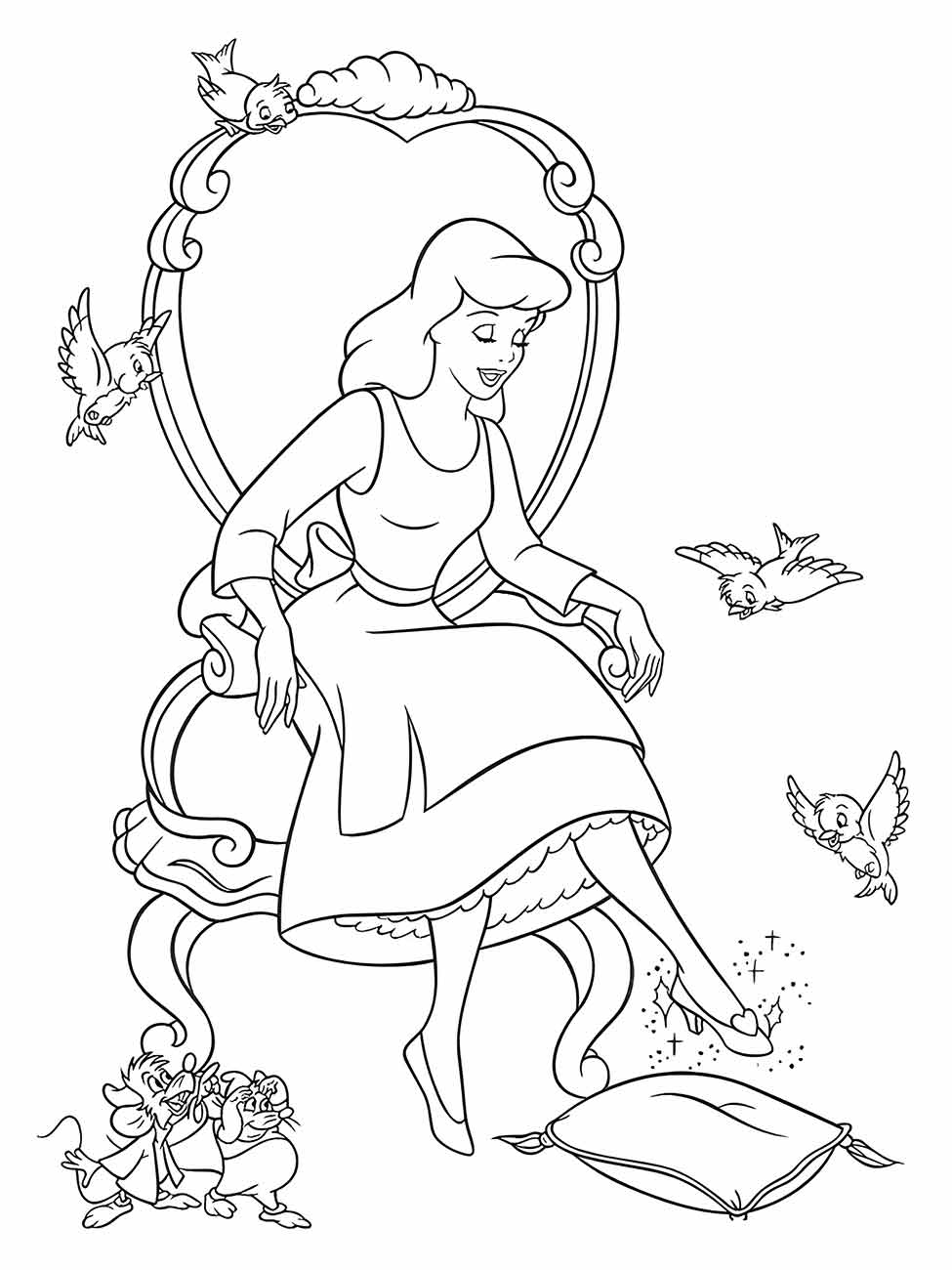 Cinderella coloring page (24)