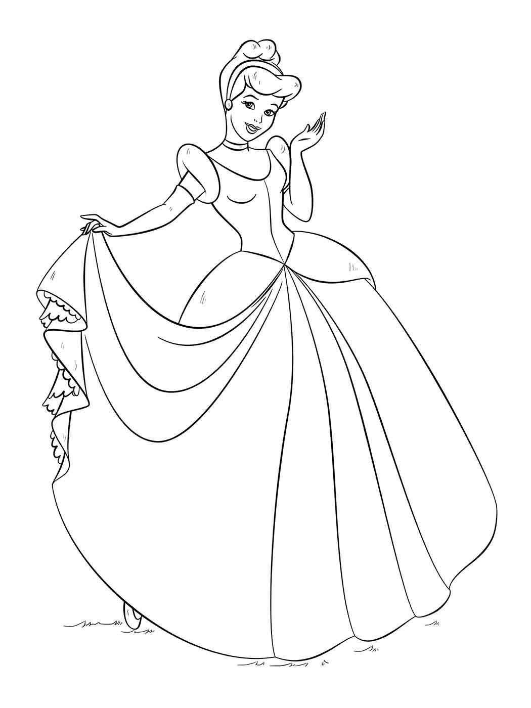 Cinderella coloring page (3)