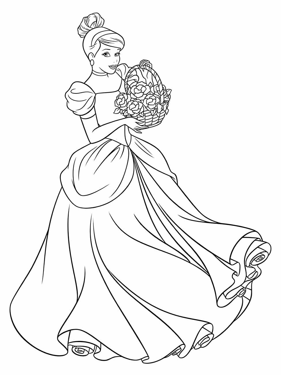 Cinderella coloring page (4)