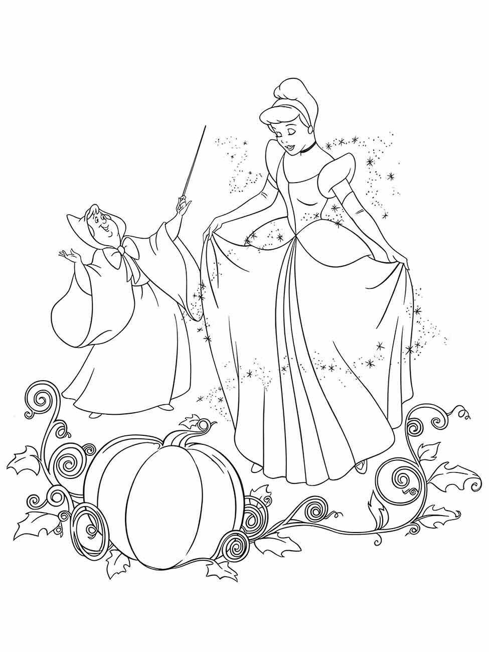 Cinderella coloring page (50)