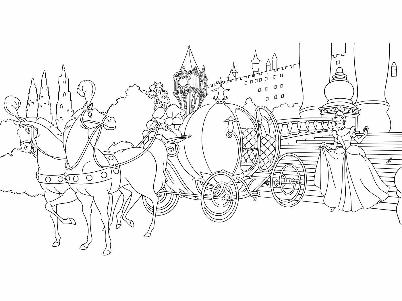 Cinderella coloring page (52)