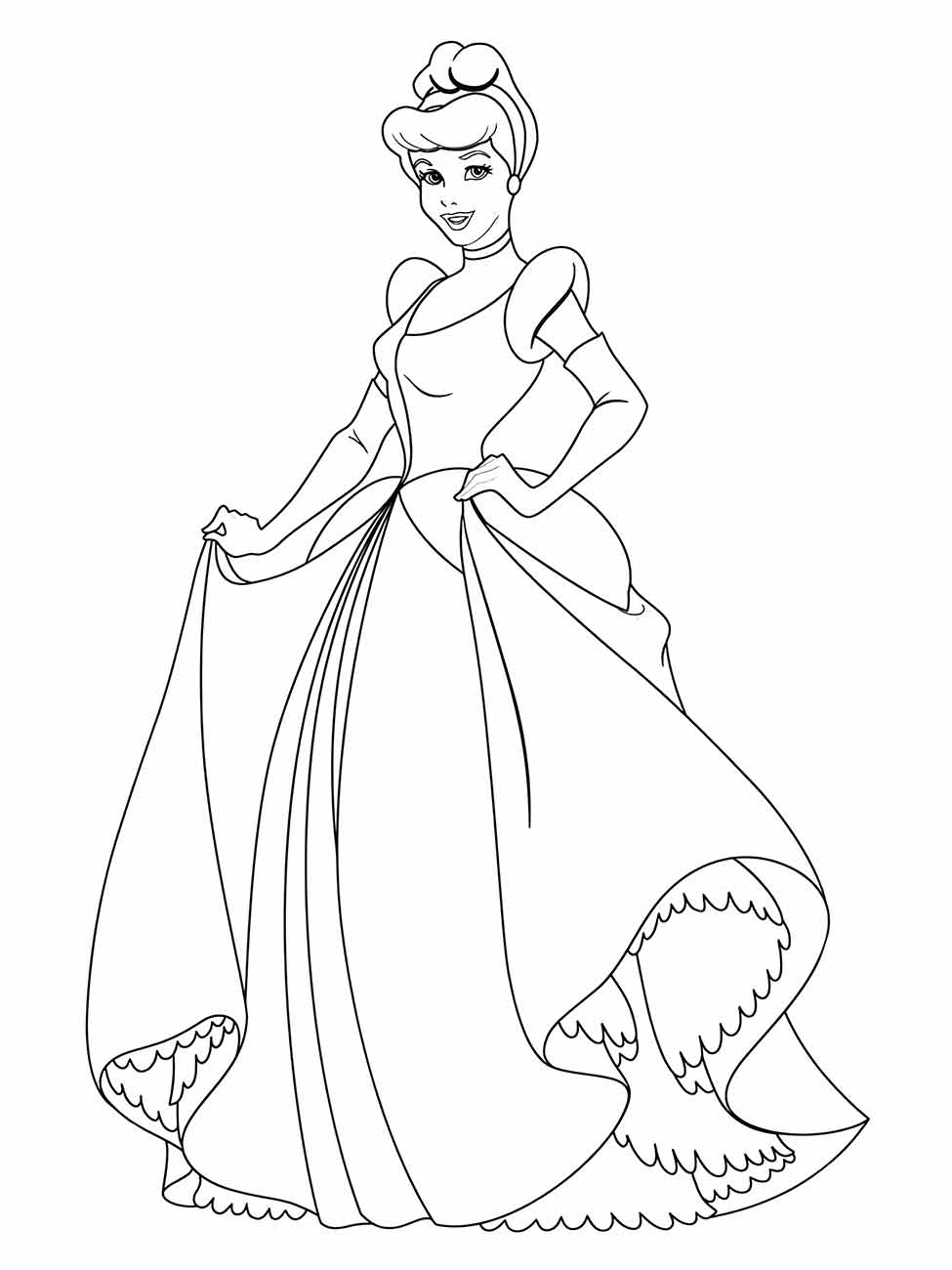 Cinderella coloring page (6)