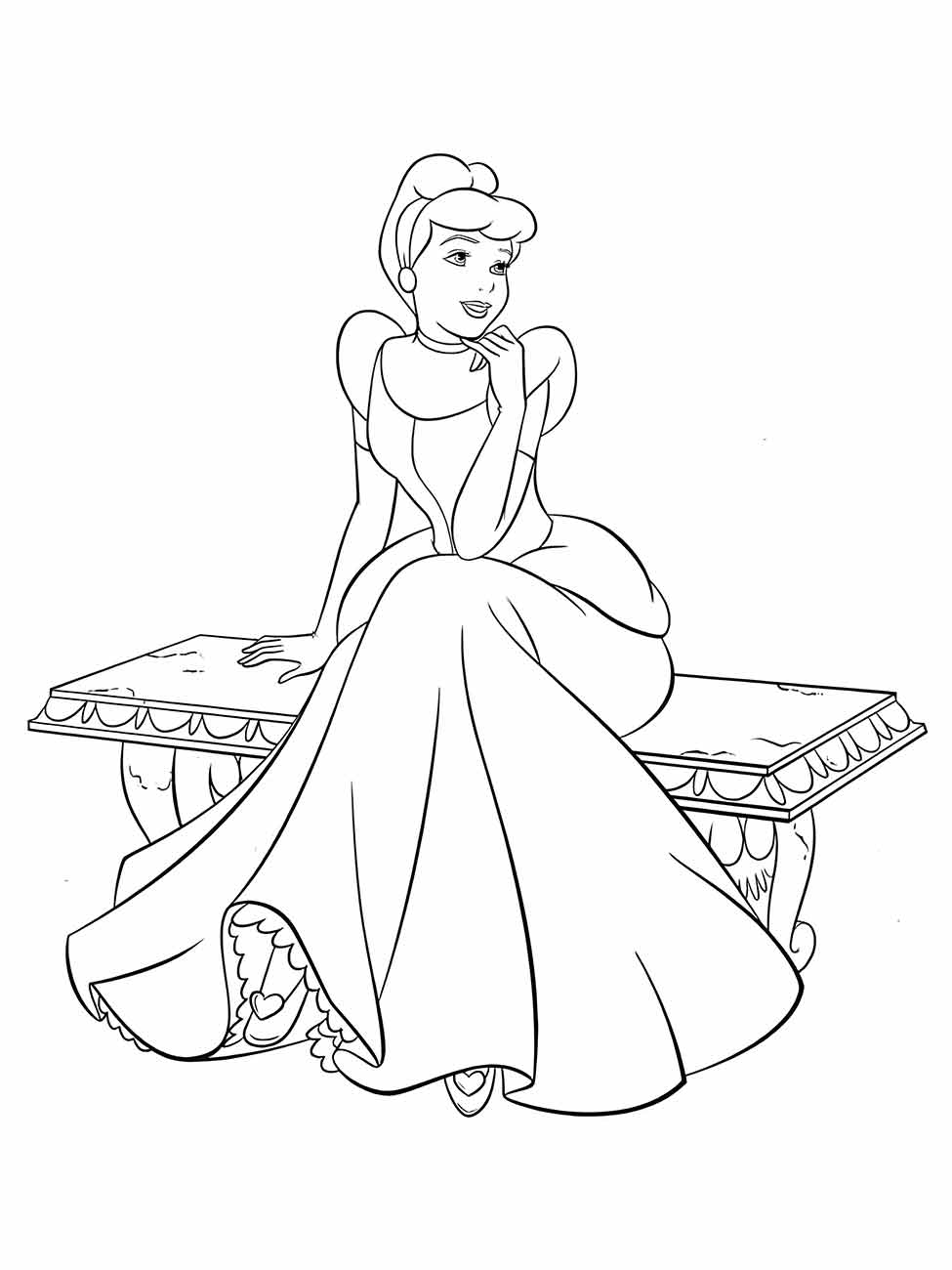 Cinderella coloring page (7)