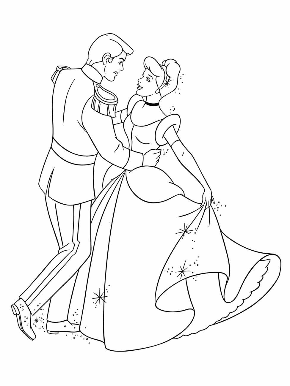 Cinderella coloring page (86)