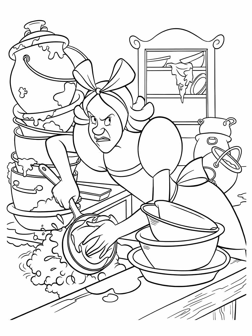 Cinderella coloring page (88)