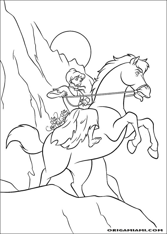 Cinderella coloring page (89)