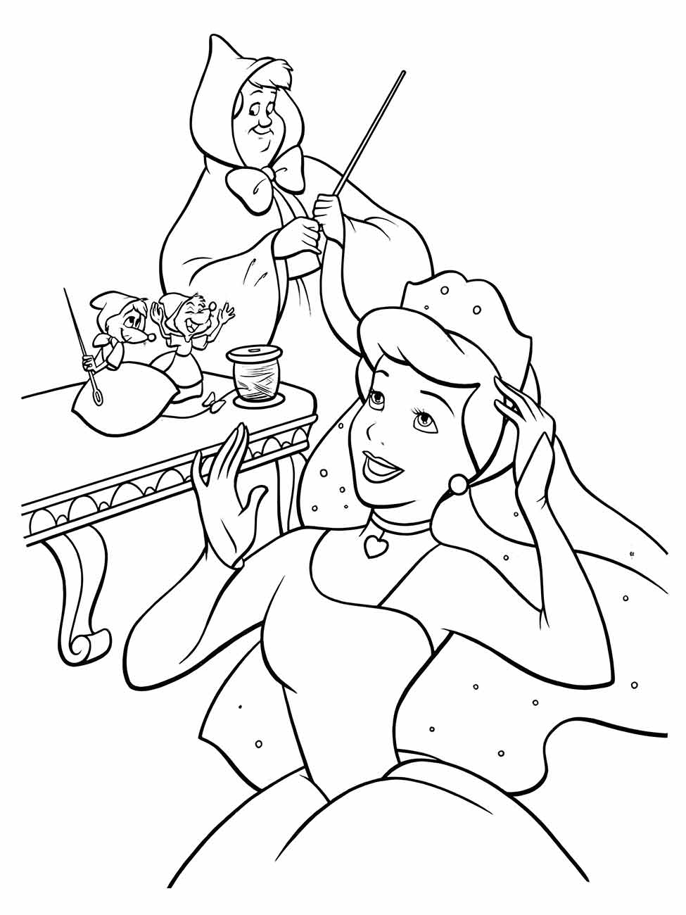 Cinderella coloring page (90)