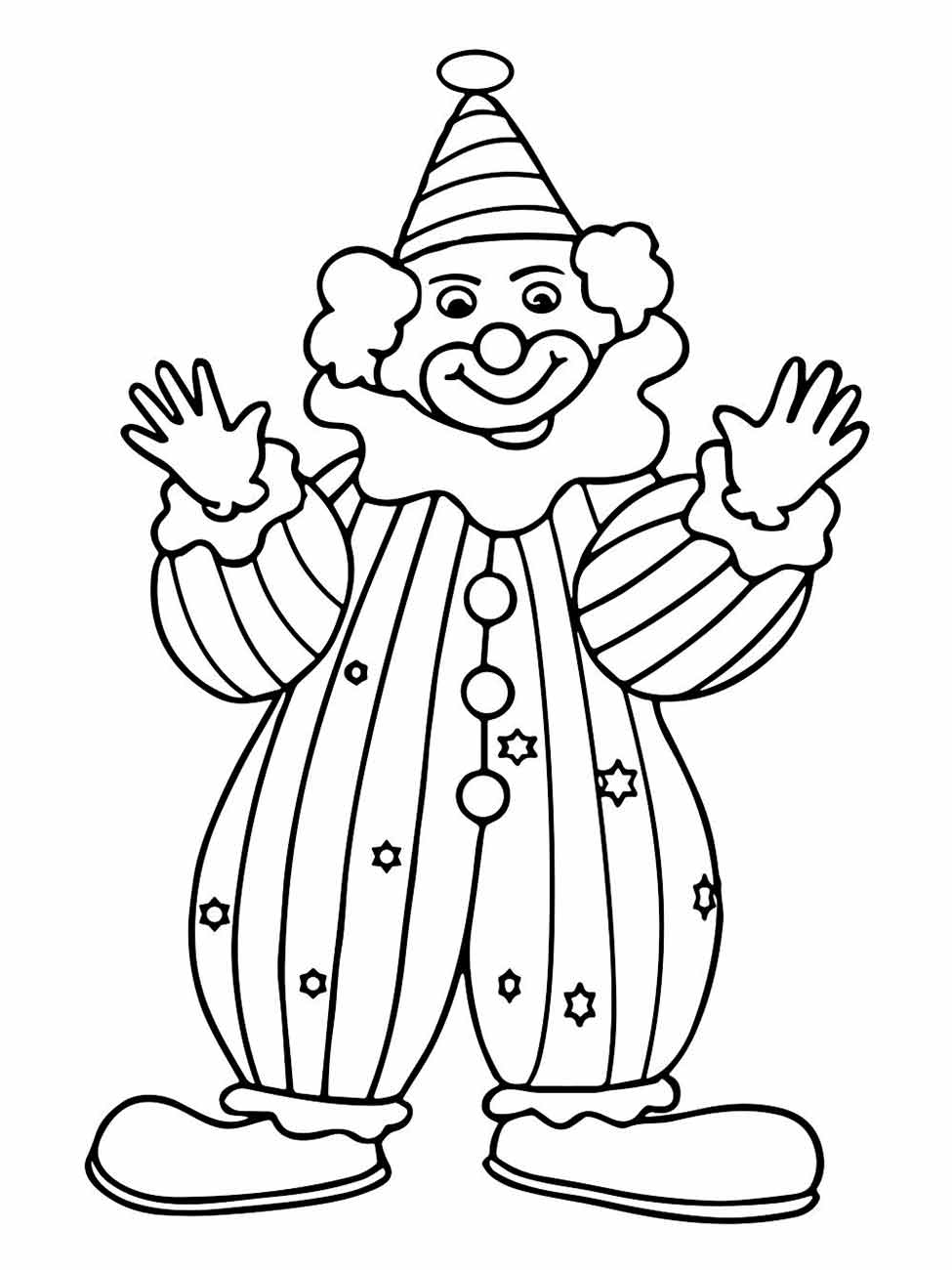 Clown coloring page (11)