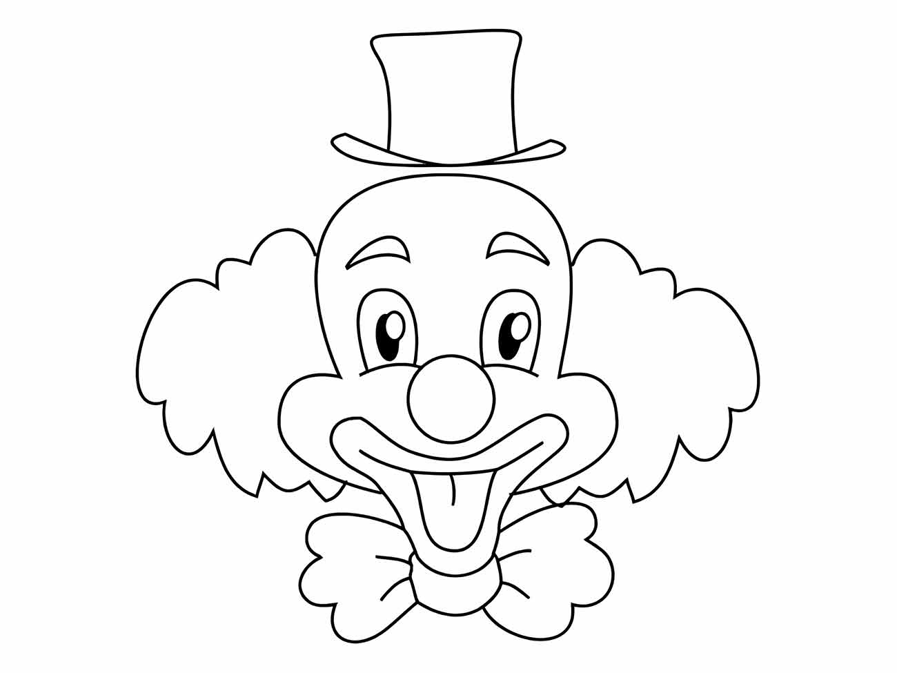 Clown coloring page (12)