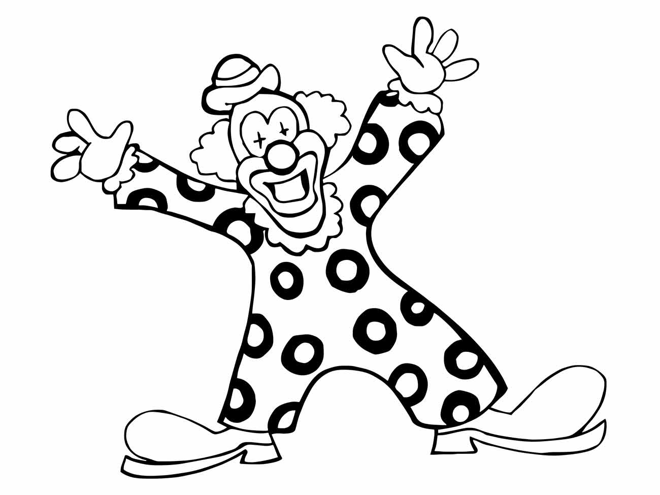 Clown coloring page (13)