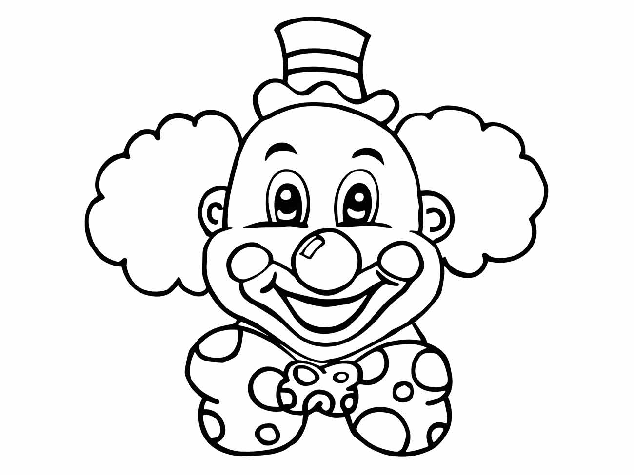 Clown coloring page (14)