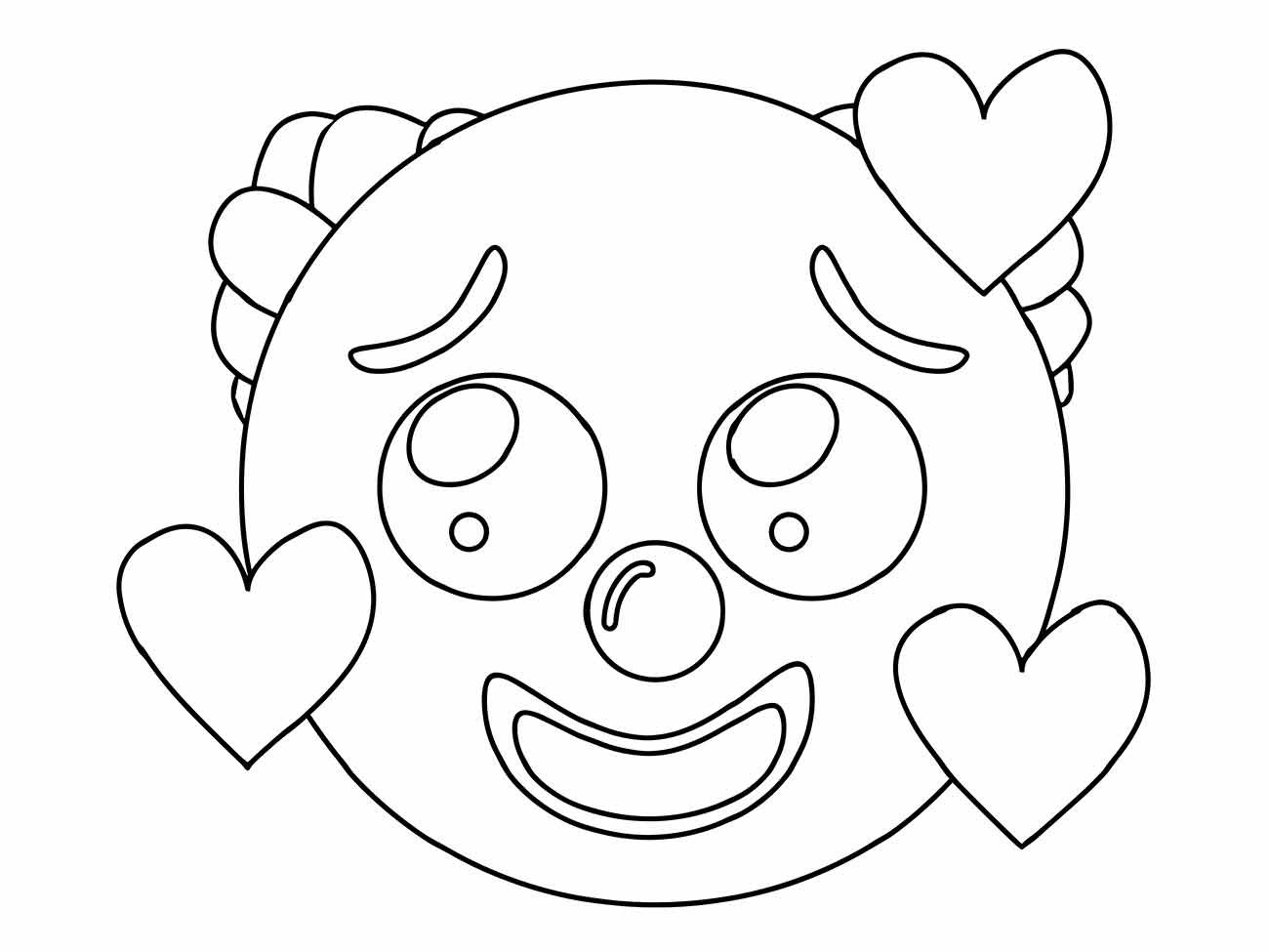 Clown coloring page (16)