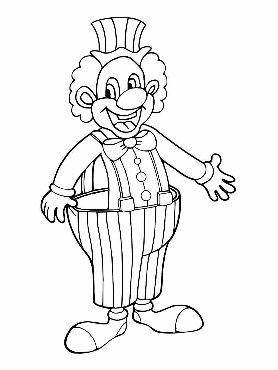 Clown coloring page (17)