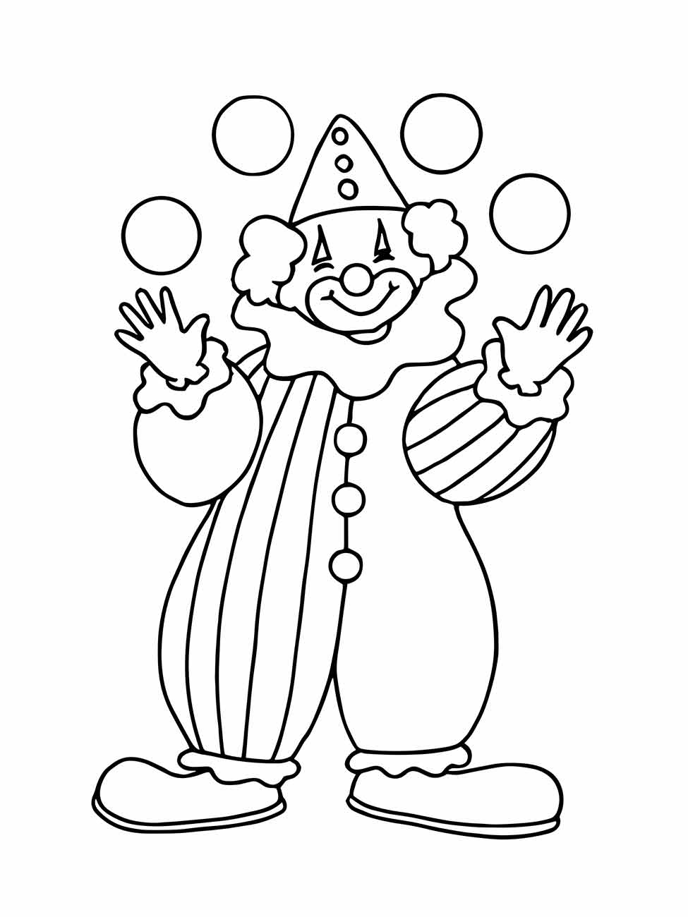 Clown coloring page (18)