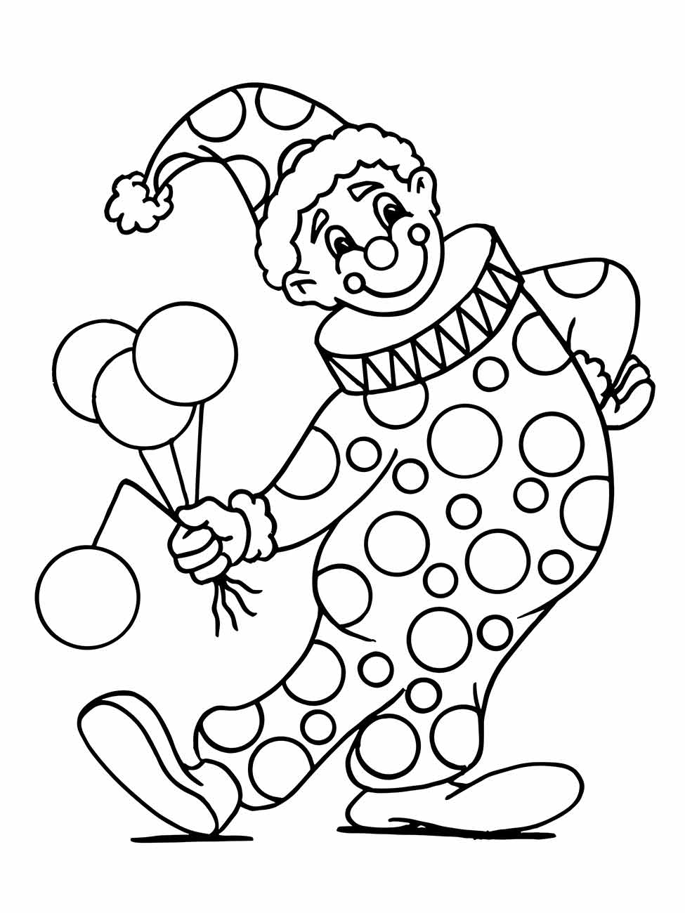 Clown coloring page (19)