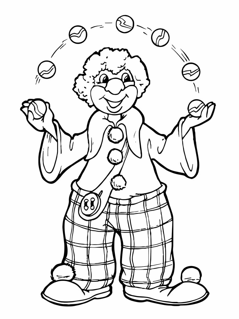 Clown coloring page (20)