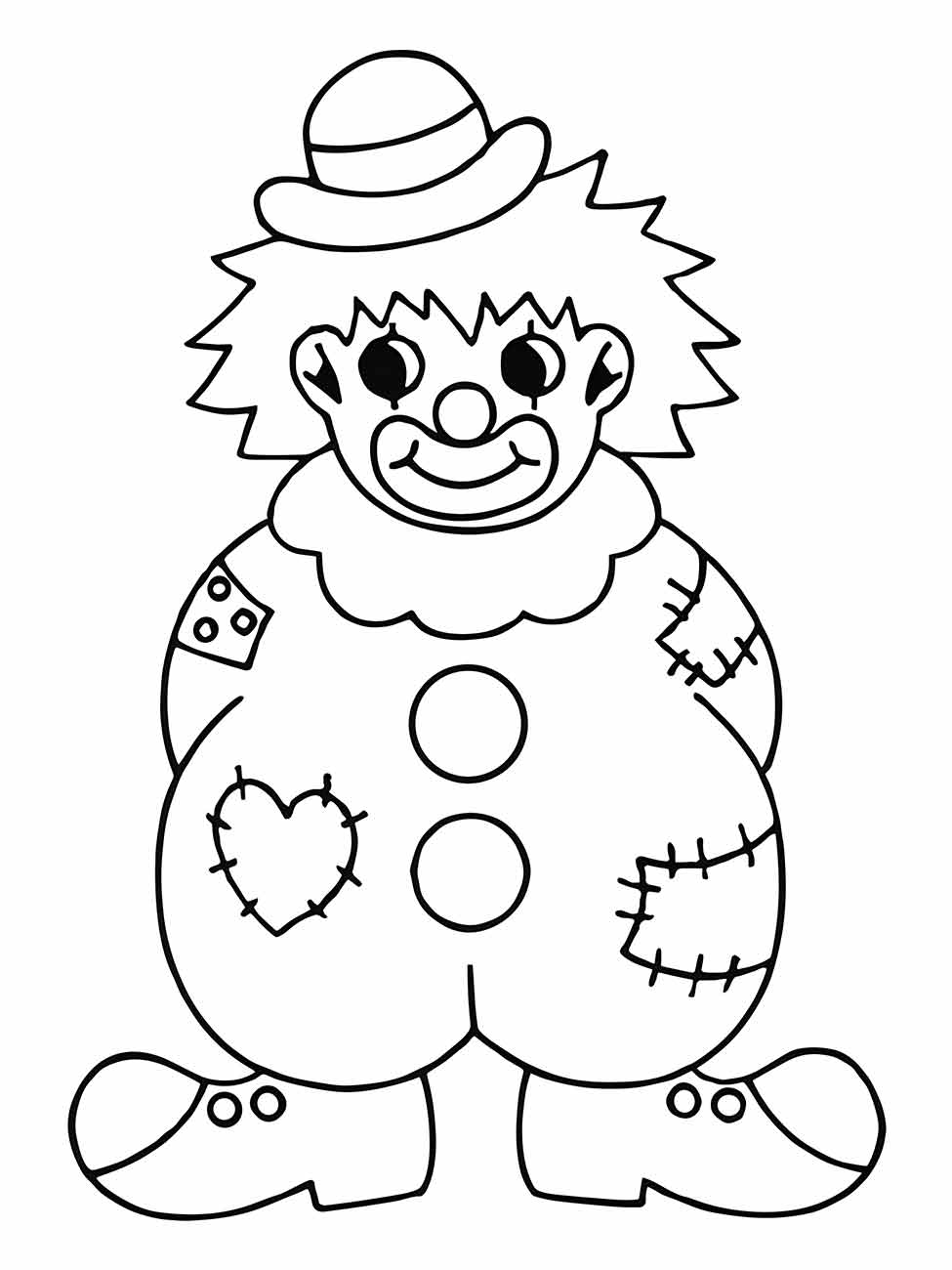 Clown coloring page (22)